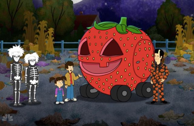 David's Pumpkinmobile is a strawberry